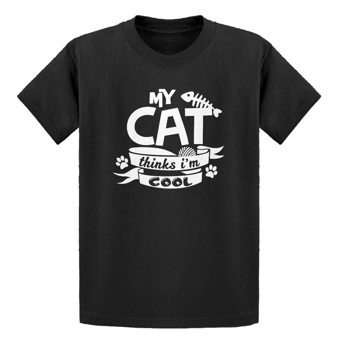 Youth My Cat Thinks I'm Cool Kids T-shirt