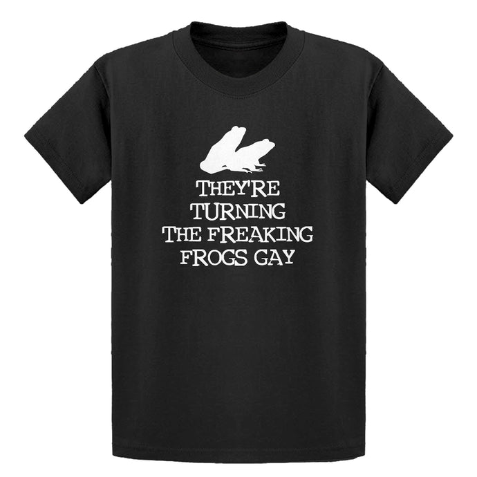 Youth They're Turning the Freaking Frogs Gay! Kids T-shirt