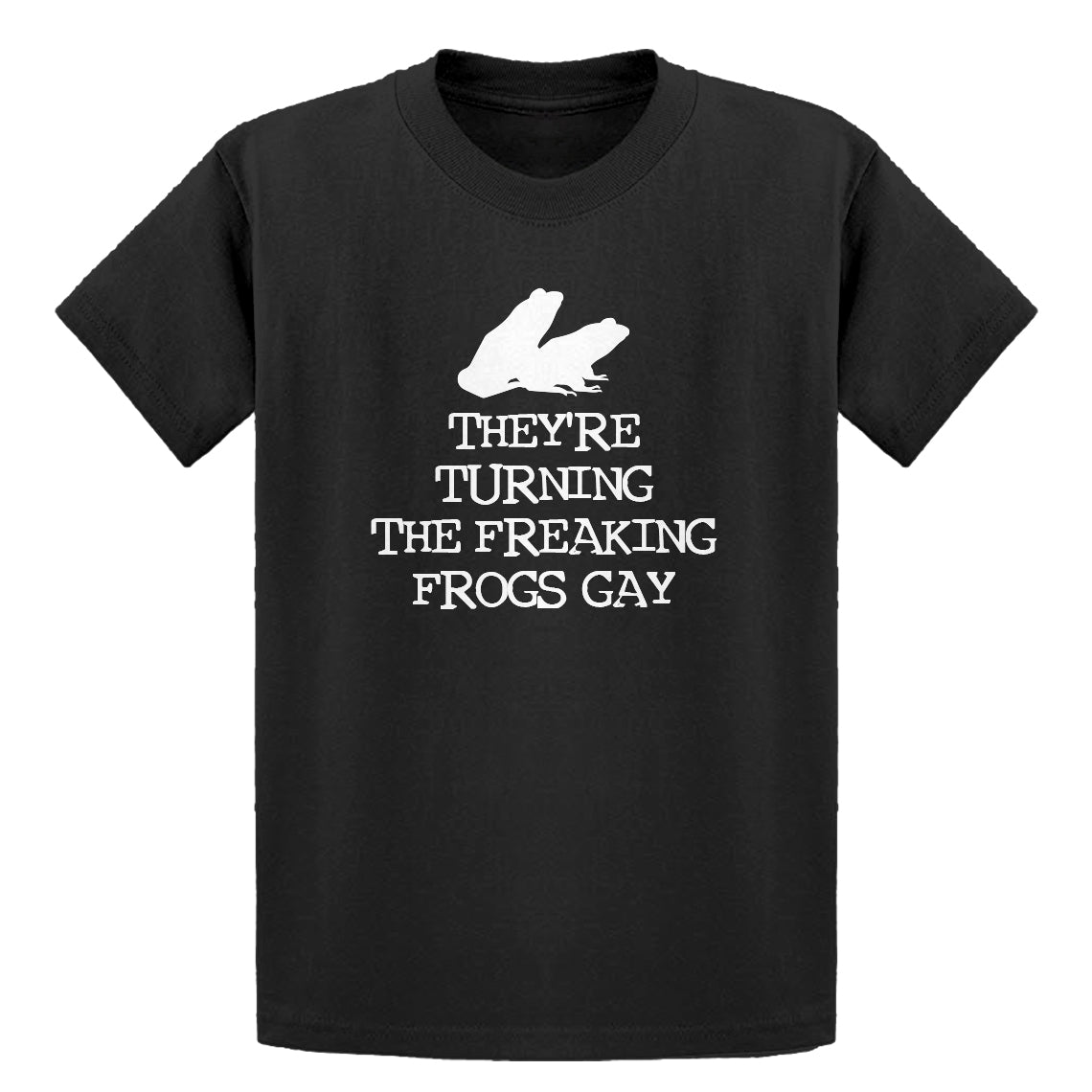 Youth They're Turning the Freaking Frogs Gay! Kids T-shirt