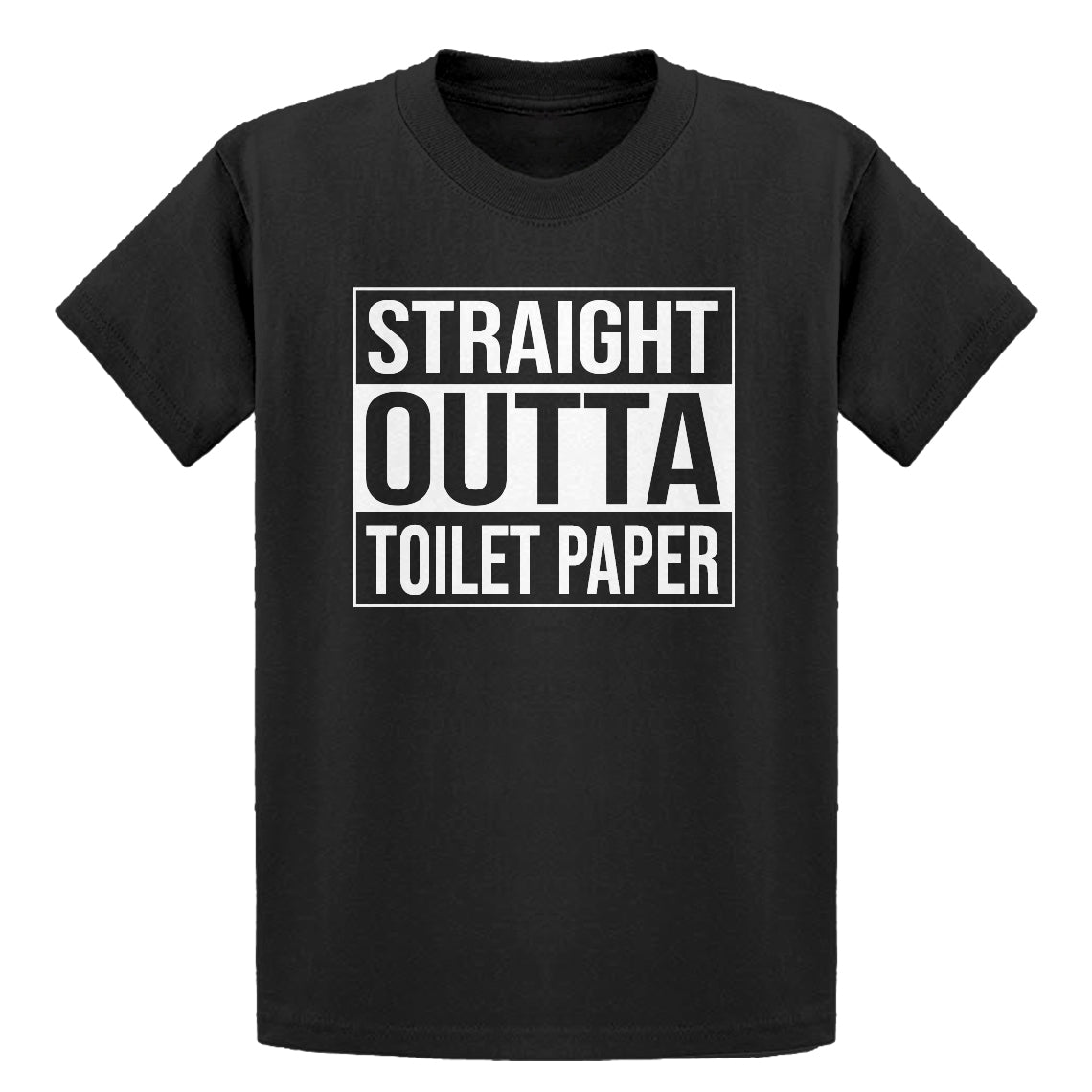 Youth Straight Outta Toilet Paper Kids T-shirt