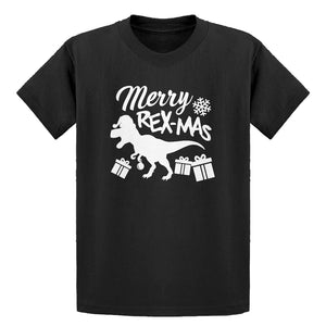 Youth Merry Rex-Mas Kids T-shirt