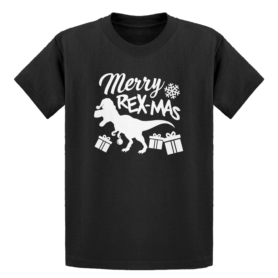 Youth Merry Rex-Mas Kids T-shirt