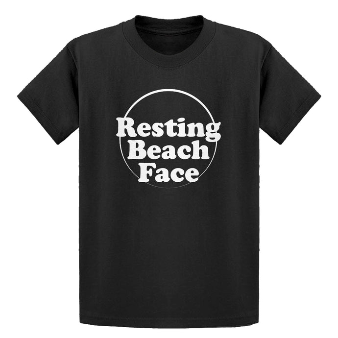 Youth Resting Beach Face Kids T-shirt