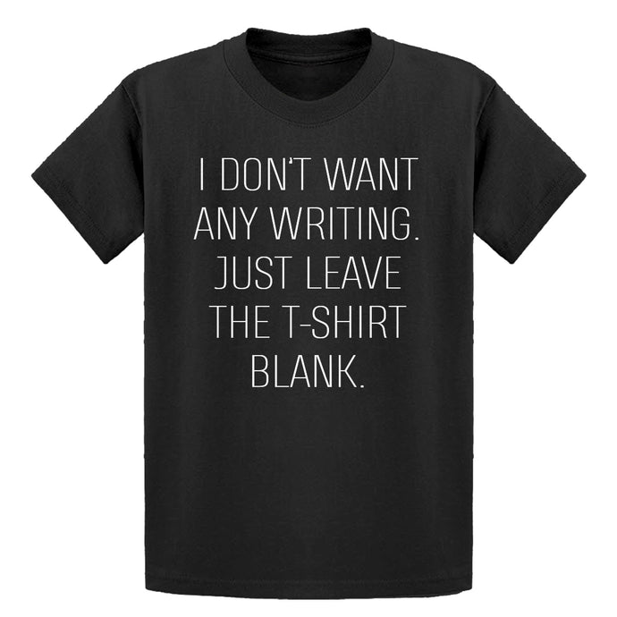 Youth Leave the Tshirt Blank Kids T-shirt
