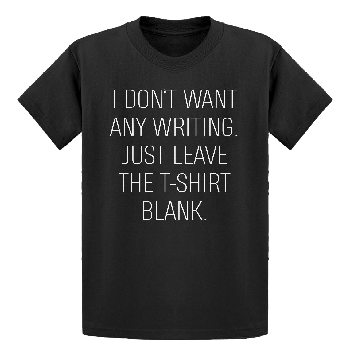 Youth Leave the Tshirt Blank Kids T-shirt