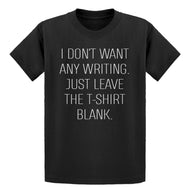 Youth Leave the Tshirt Blank Kids T-shirt