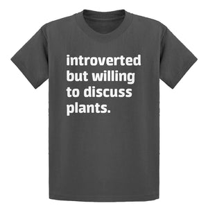 Youth Introverted But Willing to Discuss Plants Kids T-shirt