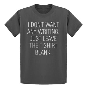Youth Leave the Tshirt Blank Kids T-shirt
