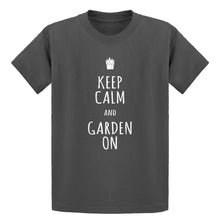 Youth Keep Calm and Garden On Kids T-shirt