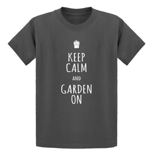 Youth Keep Calm and Garden On Kids T-shirt