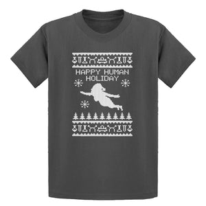 Youth Happy Human Holiday Kids T-shirt
