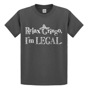 Youth Relax Gringo I'm Legal Sombrero Kids T-shirt