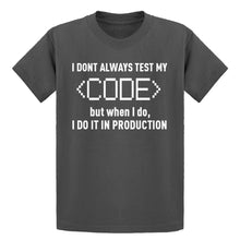 Youth I Dont Always Code Kids T-shirt