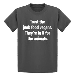 Youth Junk Food Vegans Kids T-shirt