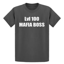 Youth Lvl 100 Mafia Boss Kids T-shirt
