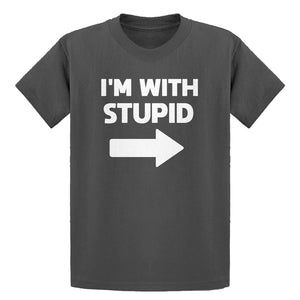 Youth I'm With Stupid Right Kids T-shirt