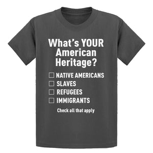 Youth What's Your Heritage? Kids T-shirt