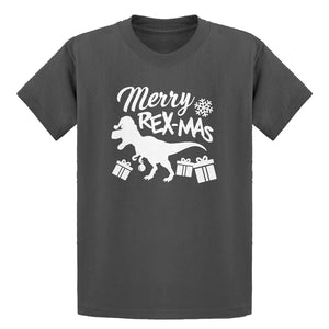 Youth Merry Rex-Mas Kids T-shirt