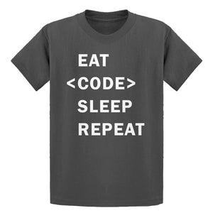 Youth Eat Code Sleep Repeat Kids T-shirt