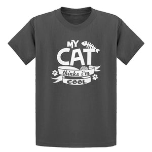 Youth My Cat Thinks I'm Cool Kids T-shirt