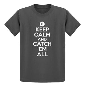 Youth Keep Calm and Catch em All! Kids T-shirt