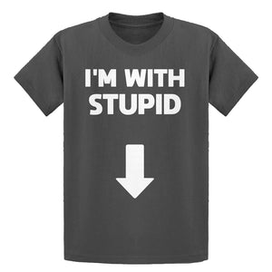 Youth I'm with Stupid Down Kids T-shirt