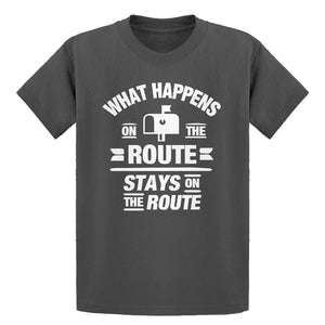 Youth What Happens on the Route Stays on the Route Kids T-shirt