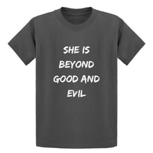 Youth She is Beyond Good and Evil Kids T-shirt