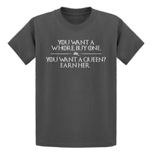 Youth You want a queen? Earn me. Kids T-shirt