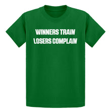 Youth Winners Train, Losers Complain Kids T-shirt