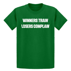 Youth Winners Train, Losers Complain Kids T-shirt