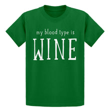Youth My Blood Type is Wine Kids T-shirt