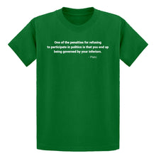 Youth Governed by your Inferiors Kids T-shirt
