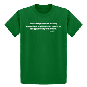 Youth Governed by your Inferiors Kids T-shirt