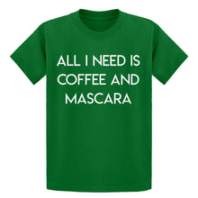 Youth All I need is Coffee and Mascara Kids T-shirt