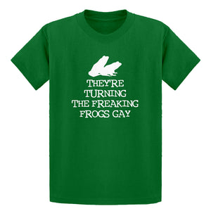 Youth They're Turning the Freaking Frogs Gay! Kids T-shirt