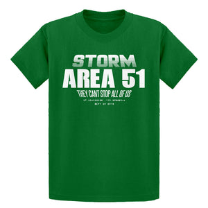 Youth Storm Area 51 They Can't Stop Us All Kids T-shirt