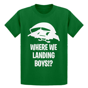 Youth Where We Landing Boys?! Kids T-shirt