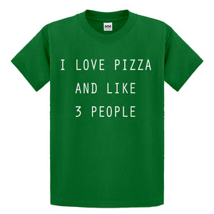 Youth I Love Pizza and like 3 People Kids T-shirt