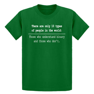 Youth 10 Types of People Kids T-shirt