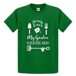 Youth I Can't My Garden Needs Me! Kids T-shirt