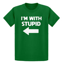 Youth I'm With Stupid Left Kids T-shirt