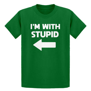 Youth I'm With Stupid Left Kids T-shirt