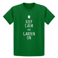 Youth Keep Calm and Garden On Kids T-shirt