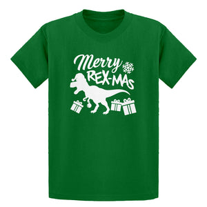 Youth Merry Rex-Mas Kids T-shirt