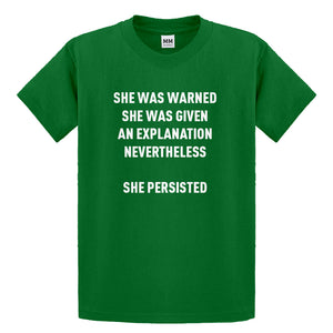 Youth She Persisted Venus Fist Kids T-shirt