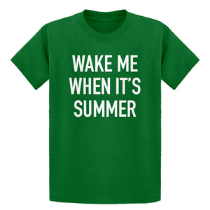 Youth Wake me When its Summer Kids T-shirt