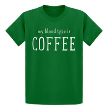 Youth My Blood Type is Coffee Kids T-shirt