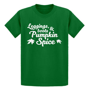 Youth Leggings, Boots, and Pumpkin Spice Kids T-shirt