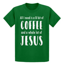 Youth Lil Bit Coffee Whole Lotta Jesus Kids T-shirt